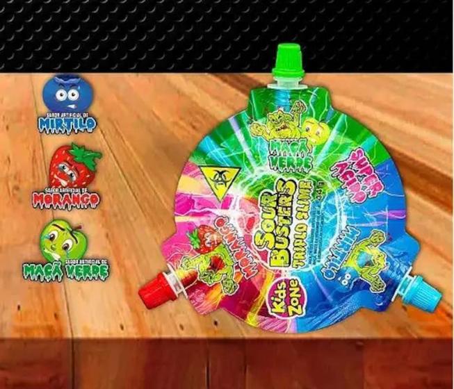 Imagem de Bala Liquida Kids Sour Busters Triplo Slime