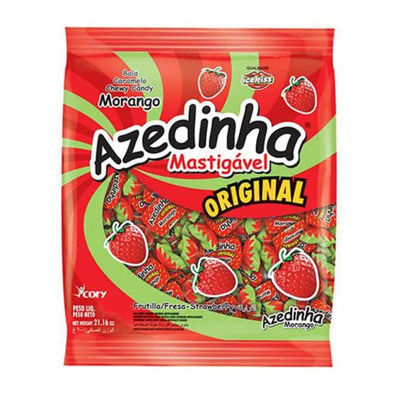 Imagem de Bala Mastigável Azedinha Morango 500g - Ice Kiss