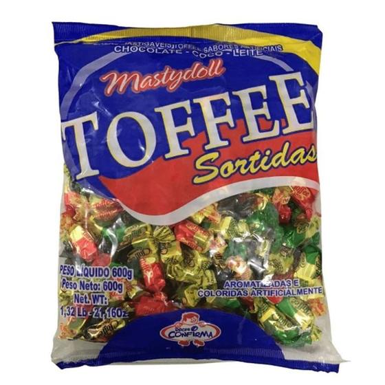 Imagem de Bala Mastigável Confirma Toffee Sortida - Pacote 600G