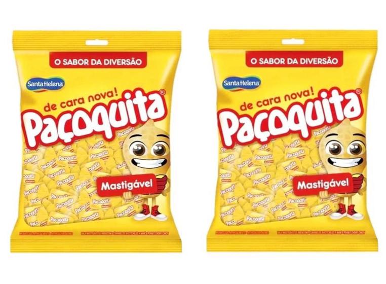 Imagem de Bala Paçoquita Amendoim Santa Helena 600g - 2 Pacotes