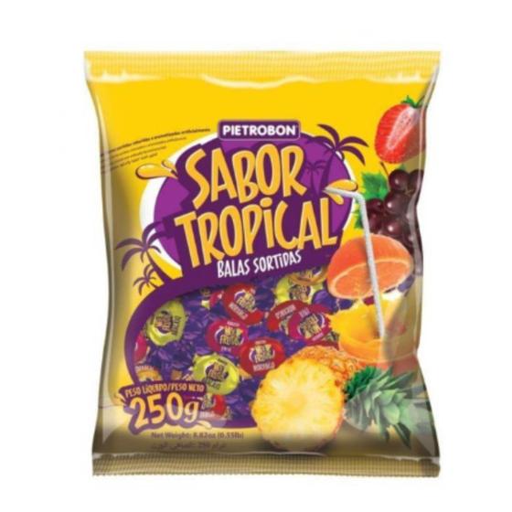 Imagem de Bala Sortidas Tropicais  250g Pietrobon