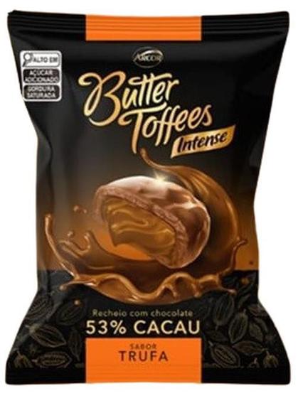 Imagem de Bala Trufa Chocolate 53% Cacau Butter Toffees 500g