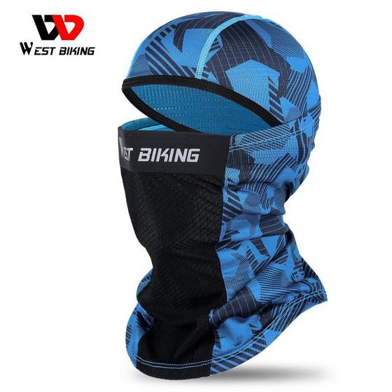 Balaclava Para Ciclismo Respirável Dry Cool Proteção Uv Bike West