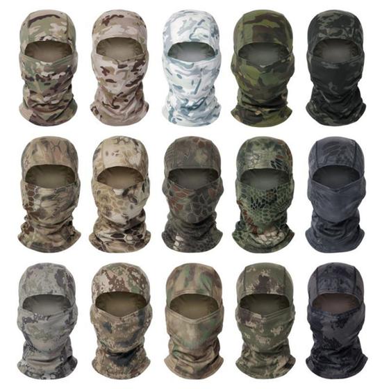 Imagem de Balaclava Tática Camuflada Militar Airsoft Paintball moto