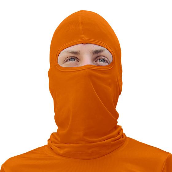 Imagem de Balaclava Touca Capuz Com Proteção Uv 50+ Ad Store Dry Fit Moto Motoboy Laranja