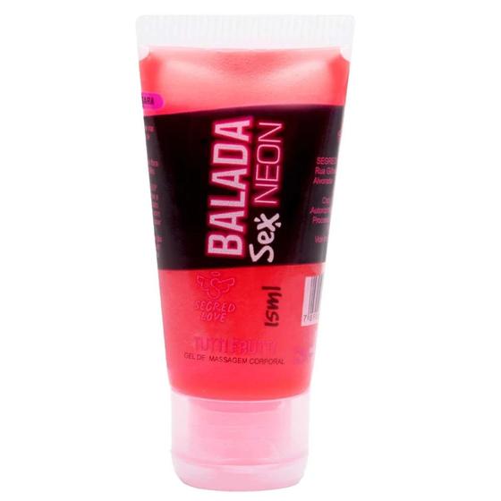 Imagem de Balada Neon Gel Beijável 15Ml Segred Love