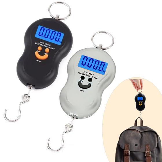 Imagem de Balança Com Visor Digital Com Gancho Capacidade 50kg