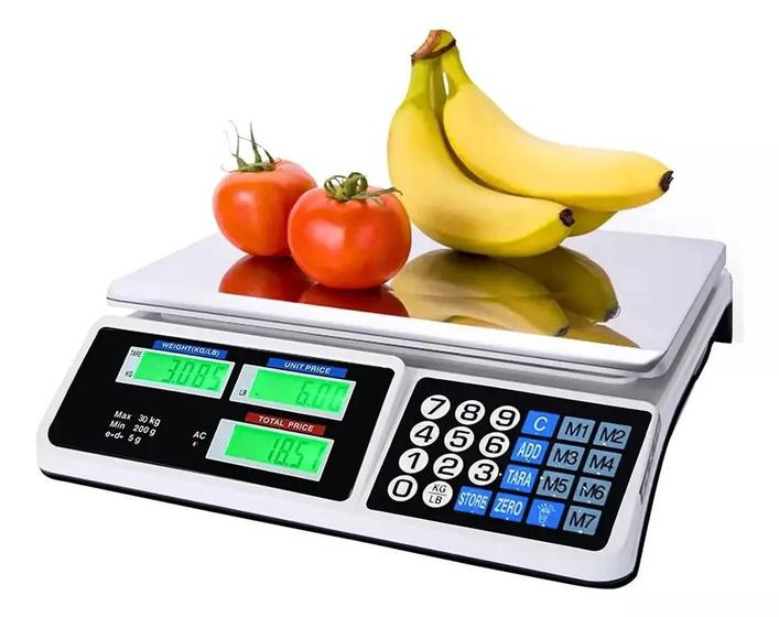 Balança Comercial Digital a Bateria 40kg Alta Precisão bivolt economica mercado Menor preço em Balança Comercial Digital a Bateria 40kg Alta Precisão bivolt economica mercado