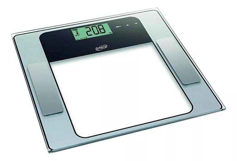 Imagem de Balança Corporal Digital Com Bioimpedância G-tech Glass 7 Fw Transparente até 150 Kg