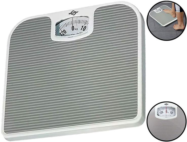 Imagem de Balança Corporal Mecânica Para Uso Doméstico Banheiro Academia Pesa Até 130kg Brasfort 
