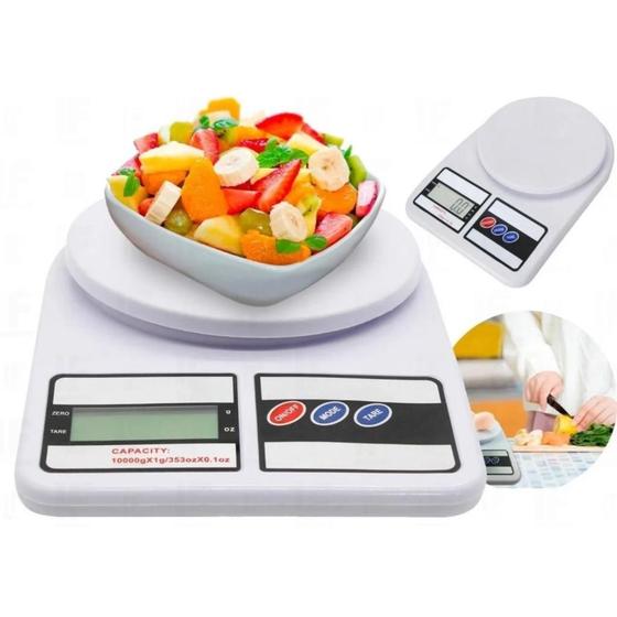 Imagem de Balança Cozinha Digital De Precisão Para Nutrição Dieta 10Kg