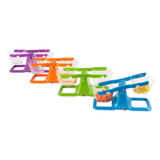 Imagem de Balança de Balde Colorida hand2mind - Conjunto de 4 - Empilhável
