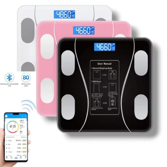 Balança De Bioimpedância Balança Digital Bioimpedância Profissional ...