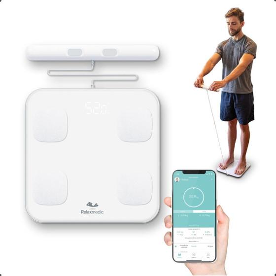 Balança de Bioimpedância Digital Relaxmedic Menor preço em Balança de Bioimpedância Digital Relaxmedic