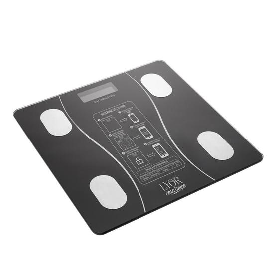Imagem de Balança de Bioimpedância Vidro com Bluetooth e Aplicativo