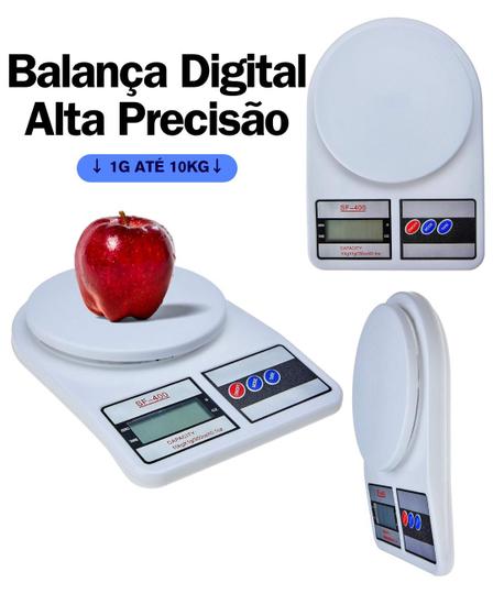 Imagem de Balança de Coinha Digital Eletrônica Alta Precisão 10kg Alimentos Nutrição e Dieta