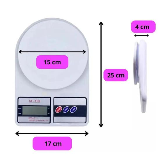 Imagem de Balança De Cozinha Digital 10kg