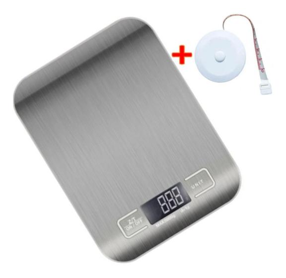 Imagem de Balança de Cozinha doméstica digital Inox 10kg Dieta Fitness