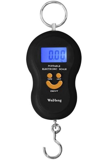 Imagem de Balança de Mão Digital Mala Bagagem Pescaria Gancho Bolsa Precisão Até 50 Kg Cor Sortida