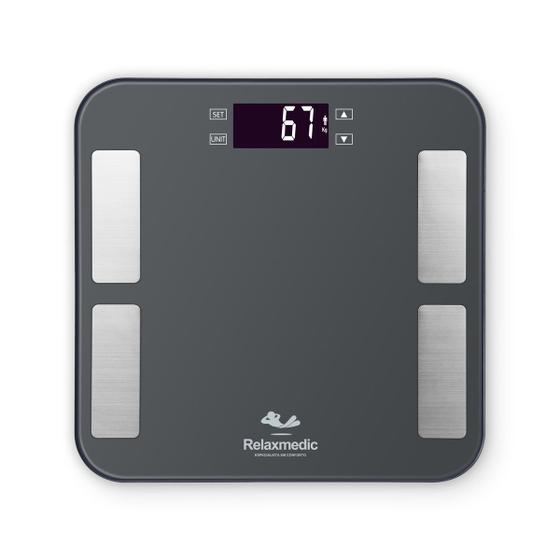 Balança de Pesagem Digital Bioimpedância Fisio Sport Relaxmedic Menor preço em Balança de Pesagem Digital Bioimpedância Fisio Sport Relaxmedic