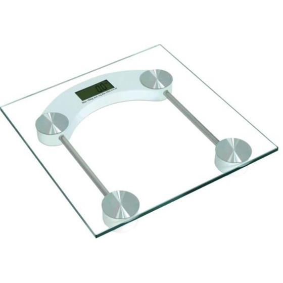 Imagem de Balanca de pesagem digital lcd eletronica para casa e banheiro 180kg em vidro transparente