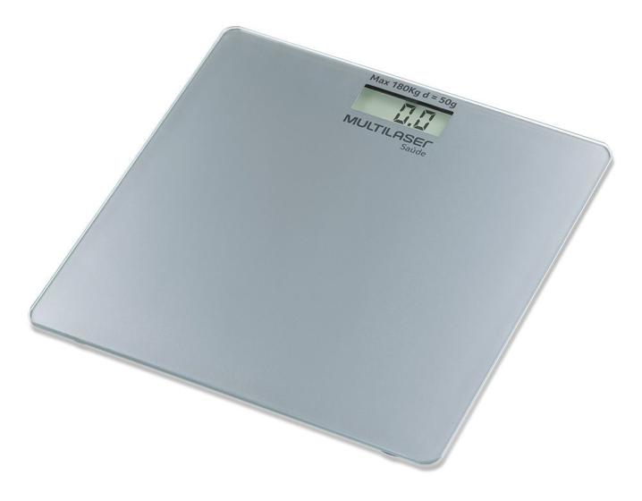 Imagem de Balança de Peso Corporal Recarregável Via USB Até 180kg Multilaser