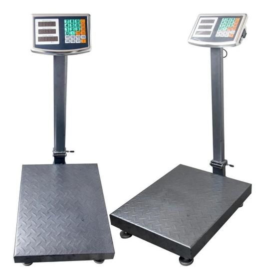Balança Digital 300kg Plataforma 50x40 Bivolt bateria Menor preço em Balança Digital 300kg Plataforma 50x40 Bivolt bateria