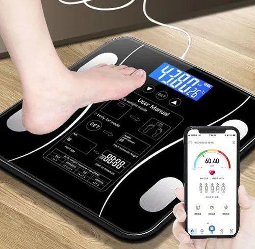 Balança Digital Bioimpedância Profissional 180KG Com Aplicativo de Celular Medir Massa Corporal IMC Consultório Menor preço em Balança Digital Bioimpedância Profissional 180KG Com Aplicativo de Celular Medir Massa Corporal IMC Consultório