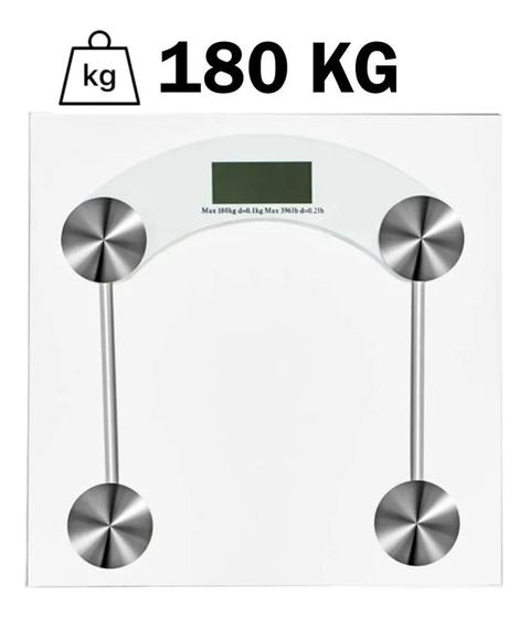 Imagem de Balança Digital Corporal Vidro Academia E Banheiro Até 180kg