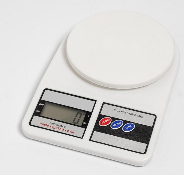 Imagem de Balança Digital cozinha 10 kg Precisão Alimentos Uso Geral