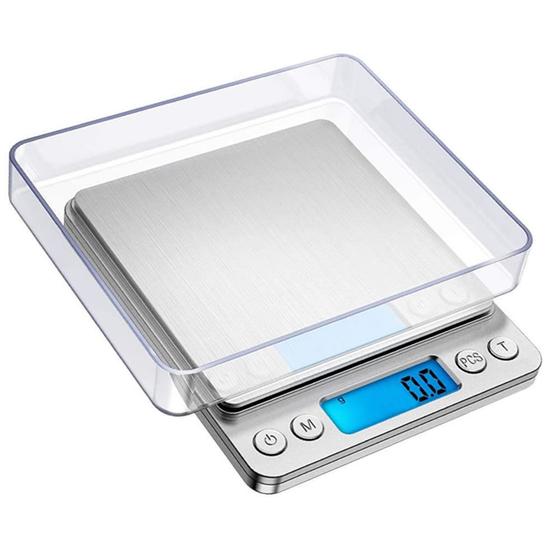 Balança Digital de Precisão Cozinha 0.1 g a 3 Kg Conta Peças c/ 2 Bandejas CBRN05529 - Commerce Brasil Menor preço em Balança Digital de Precisão Cozinha 0.1 g a 3 Kg Conta Peças c/ 2 Bandejas CBRN05529 - Commerce Brasil