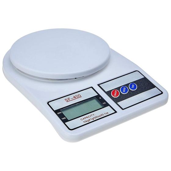 Balança Digital de Precisão Eletrônica para Cozinha 1g a 10Kg com Visor de LCD Branco Menor preço em Balança Digital de Precisão Eletrônica para Cozinha 1g a 10Kg com Visor de LCD Branco