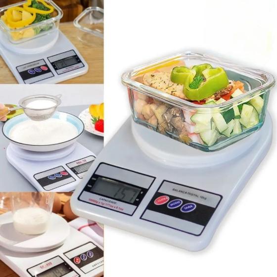 Balança Digital de Precisão Para Cozinha 10kg Com Função Tara - Clink ...