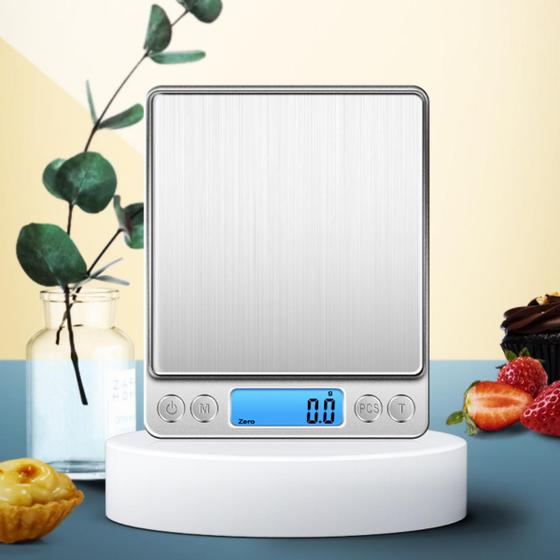 Imagem de Balança Digital Eletrônica De Precisão Cozinha Até 3KG