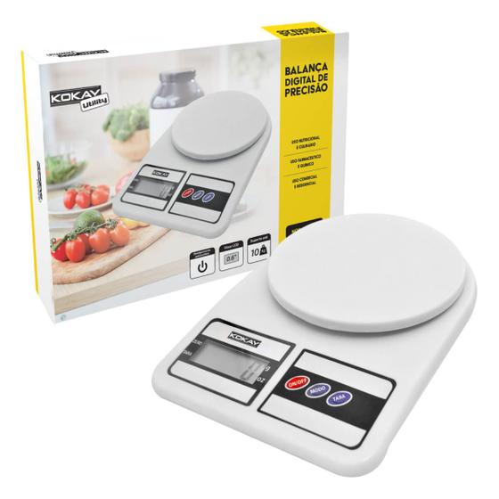 Balança Digital Fitness 1g até 10kg Precisão Comida Kokay Menor preço em Balança Digital Fitness 1g até 10kg Precisão Comida Kokay