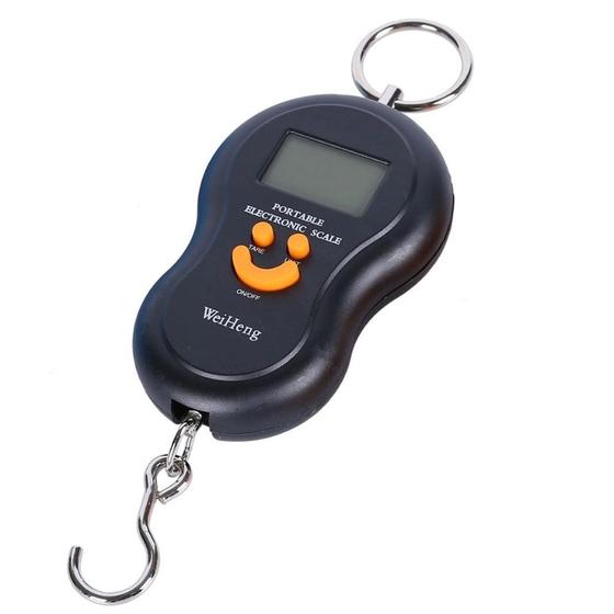 Balança Digital Portátil Para Bagagem E Mala 50kg Gancho Menor preço em Balança Digital Portátil Para Bagagem E Mala 50kg Gancho