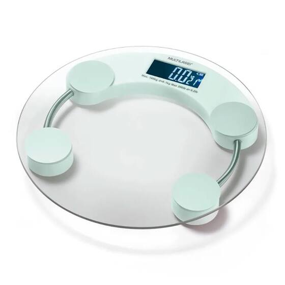 Balança Balança Eatsmart Digital - Tela LCD - Até 180Kg - Construção em Vidro ...