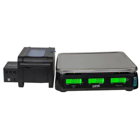 Upx Solution Balança Etiquetadora Upx Solution Combo Wind D3 Padarias, Peixaria ...