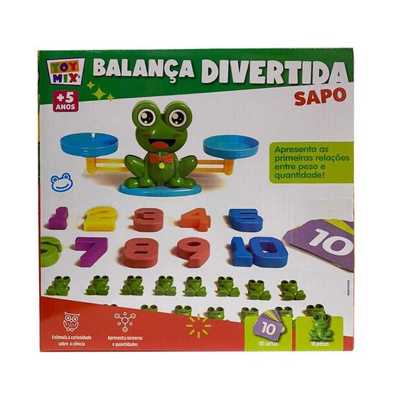 Imagem de Balança Numérica Divertida Sapo Jogo Infantil Educativo