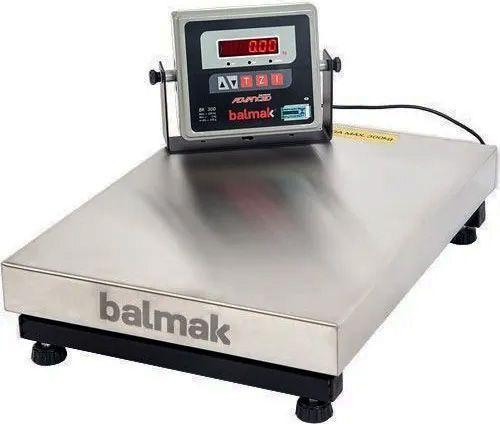 Balança plataforma digital comercial / industrial 300kg x 100g, bateria - Balmak Menor preço em Balança plataforma digital comercial / industrial 300kg x 100g, bateria - Balmak