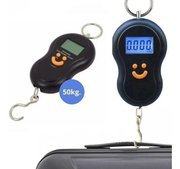 Balança Portátil Digital 50kg Para Mala Viagem Bagagem Pesca - E ...