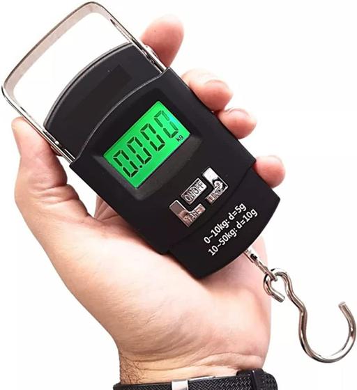 Balança Portátil Digital De Mão Mala Bagagem Pesca Até 50 Kg Menor preço em Balança Portátil Digital De Mão Mala Bagagem Pesca Até 50 Kg