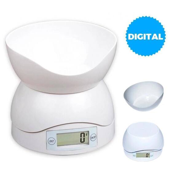 Balança Precisão Anodilar Cozinha Digital 1Gr A 3Kg Branca - Balança de ...