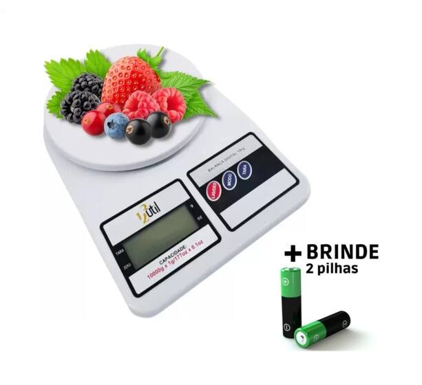 Balança Precisão Digital 10kg p/ Cozinha Alimentação Saudável - 123 ...
