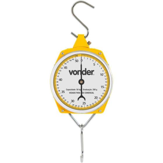 Imagem de Balança suspensa tipo relógio 50 kg - Vonder