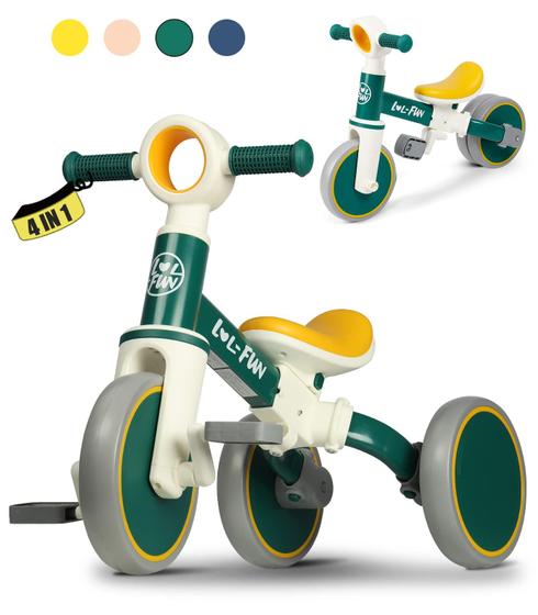 Imagem de Balance Bike LOL-FUN para Crianças de 1 a 4 Anos - Com Pedal