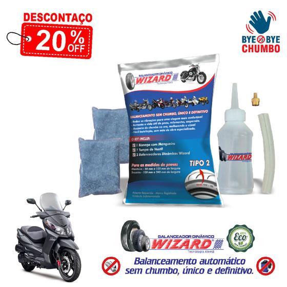 Balanceamento Dinâmico Sem Chumbo Tipo 2 Pneu Moto Dafra Citycom 300i - Kit 2 Pneus Menor preço em Balanceamento Dinâmico Sem Chumbo Tipo 2 Pneu Moto Dafra Citycom 300i - Kit 2 Pneus
