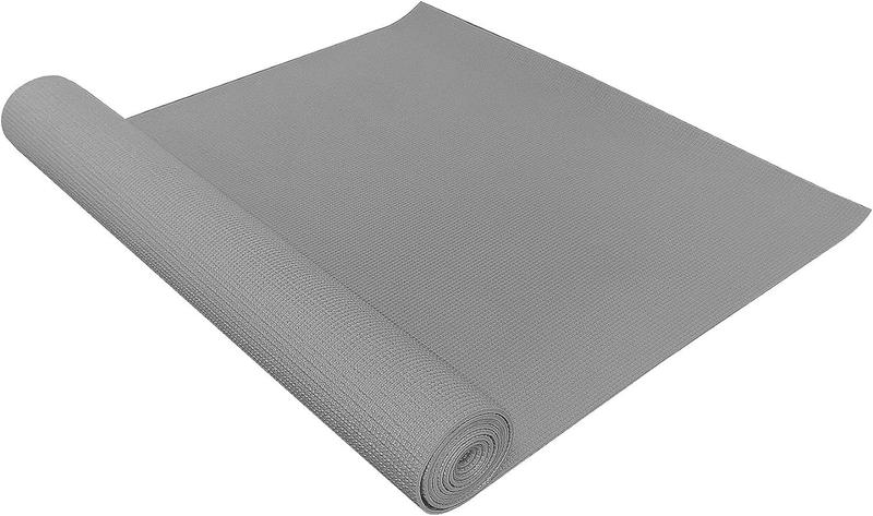 Imagem de BalanceFrom Tapete de yoga de 3 mm de espessura cinza