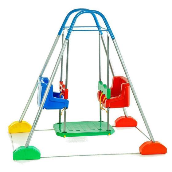 Imagem de Balanço Infantil 2 Cadeiras Com Estrutura Jundplay
