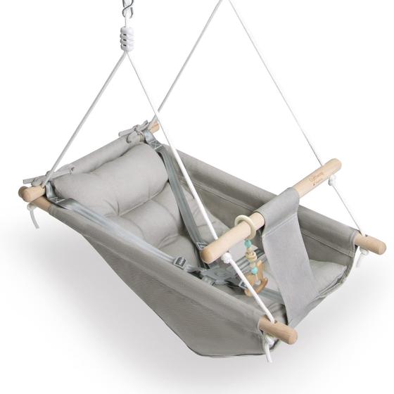 Imagem de Balanço Infantil Gladswing para Interno e Externo - Assento Confortável Cinza